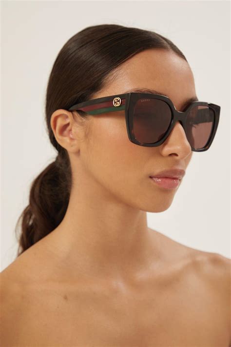 gucci glasses gg0025o|gucci havana square sunglasses.